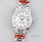 Swiss Grade one Rolex Datejust Bezel set with diamonds watch ETA2824 31mm